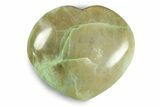 Polished Garnierite Heart - Madagascar #246669-1